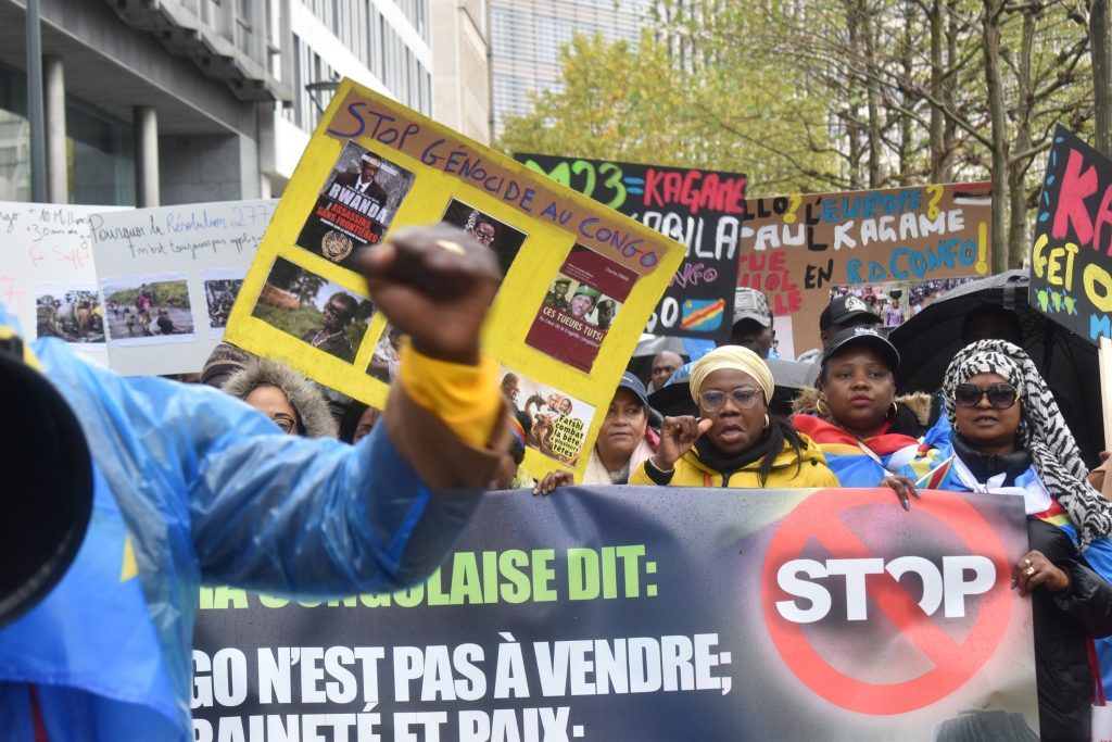 Bruxelles : la diaspora congolaise marche pour la paix et contre l’agression à l’Est de la RDC