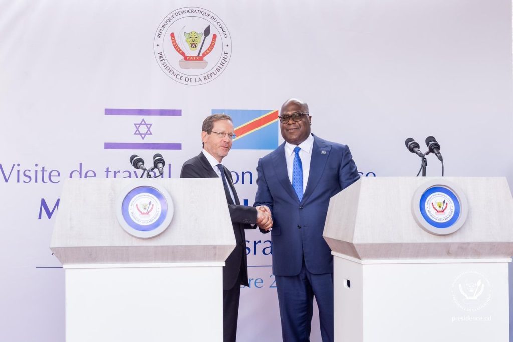 RDC : Visite historique du président israélien Isaac Herzog à Kinshasa