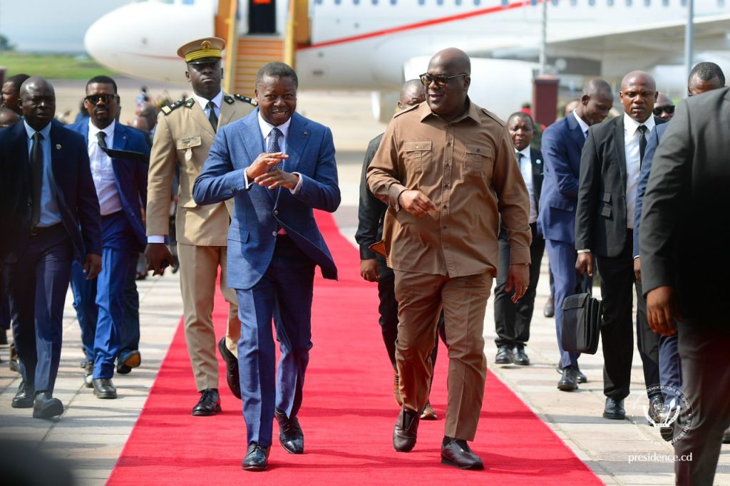 Paix dans l’Est de la RDC : Félix Tshisekedi a reçu Faure Gnassingbé, le médiateur principal de l’Union Africaine