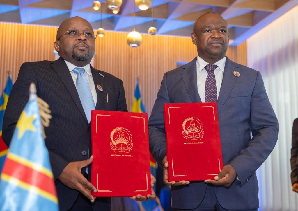 Signature de l’accord entre la RDC et l’Angola concernant la commission mixte permanente défense et de sécurité