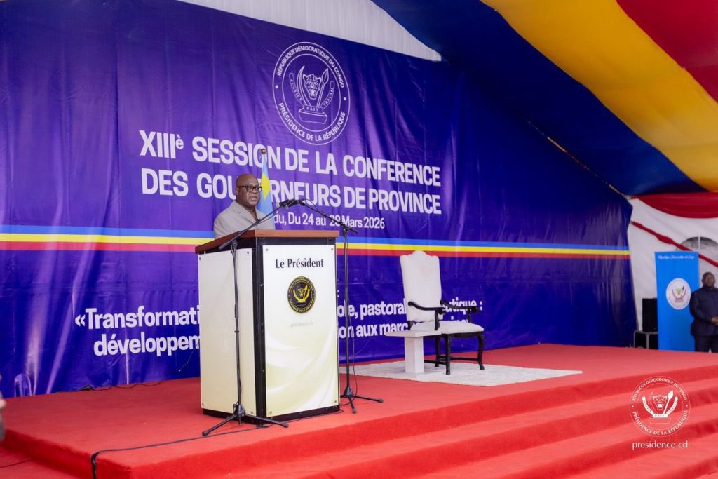 Kwilu – 13ᵉ session de la Conférence des gouverneurs : le Président Tshisekedi appelle à la stabilité des institutions provinciales