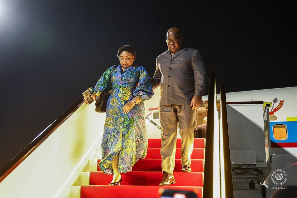 Coupe monde de la FIFA 2026 : Félix Tshisekedi et Denise Nyakeru sont arrivés aux Etats-Unis pour soutenir les Léopards