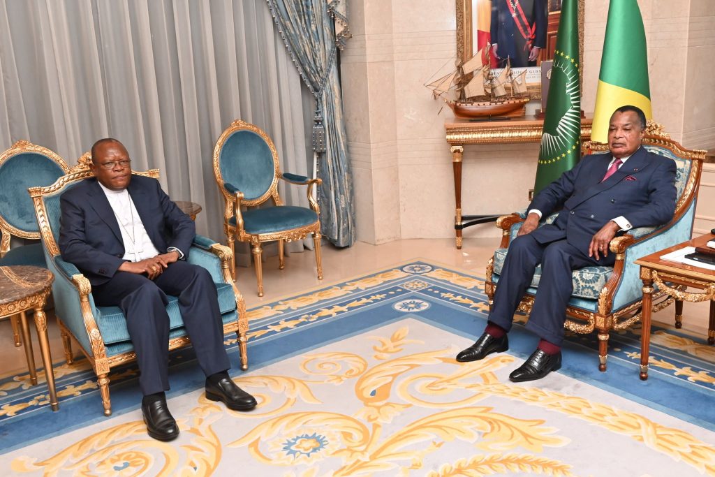 Le Cardinal Fridolin Ambongo expose au Président Sassou Nguesso la situation de la crise à l’Est de la RDC