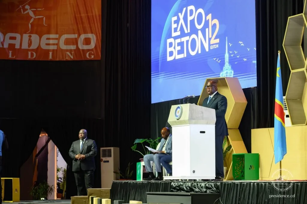 ExpoBéton RDC : Félix Tshisekedi appelle au respect des normes pour des infrastructures durables
