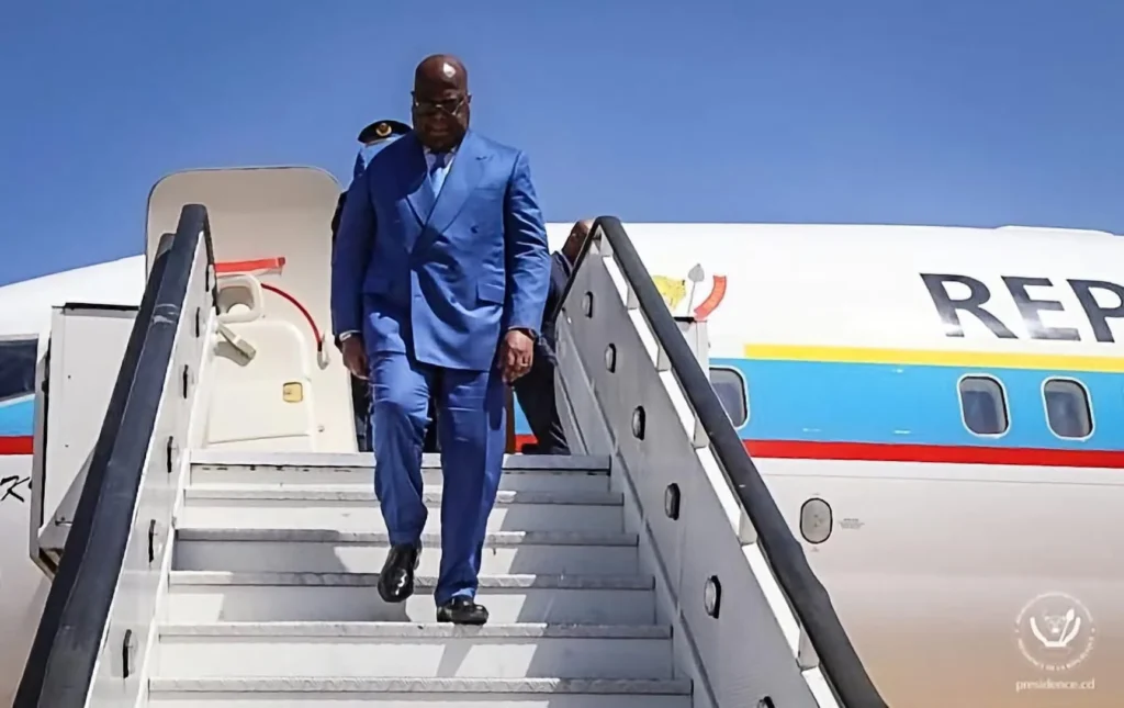 Le président Félix Tshisekedi à Luanda pour la 4ᵉ édition de la Biennale consacrée à la paix en Afrique